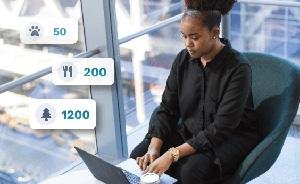 Person working on an online store