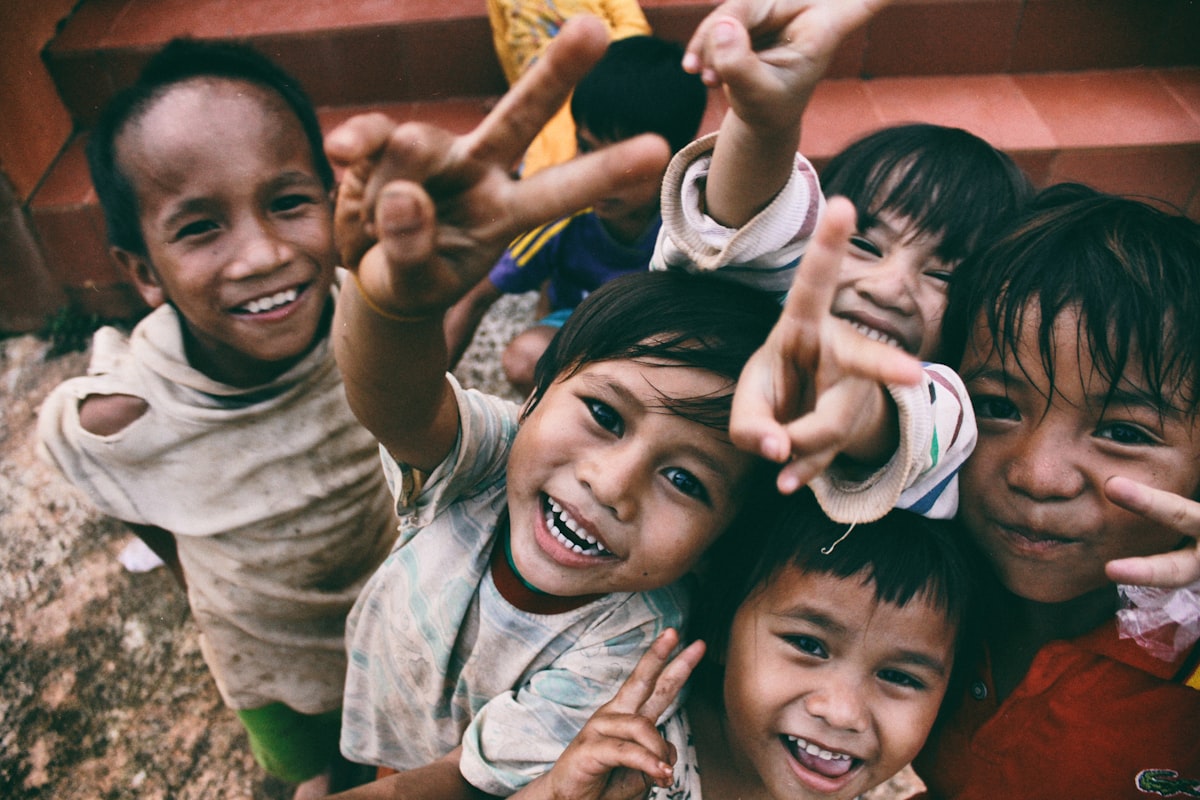 Children supported by charity programs